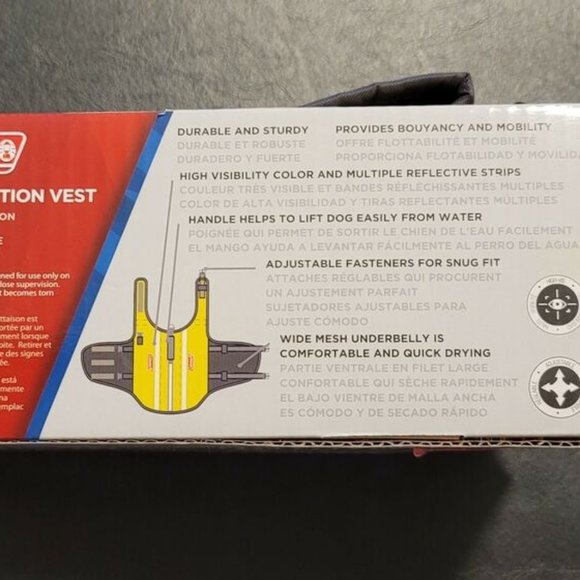 Coleman Dog Floatation Vest Up To 15 LBS Yellow - Picture 4 of 7